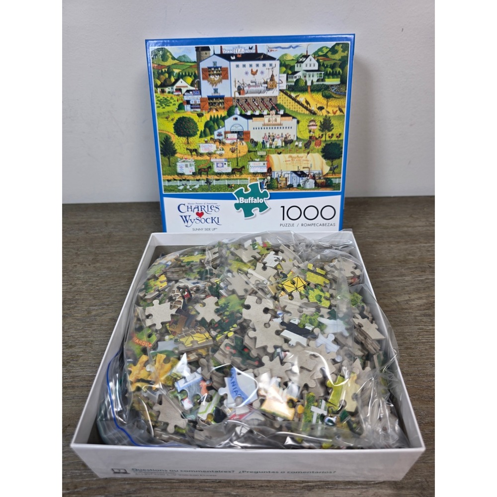 Sunny Side Up - 1000 Piece Jigsaw Puzzle by Charles Wysocki and Buffalo Games - Picture 2 of 7